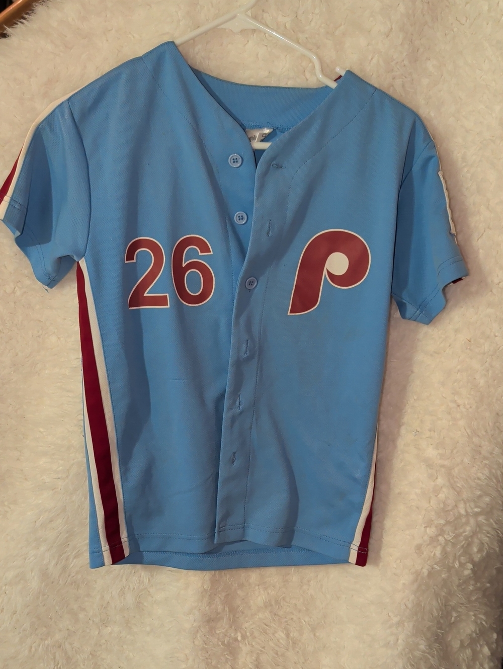 Kids Chase Utley Baseball Jersey #26
